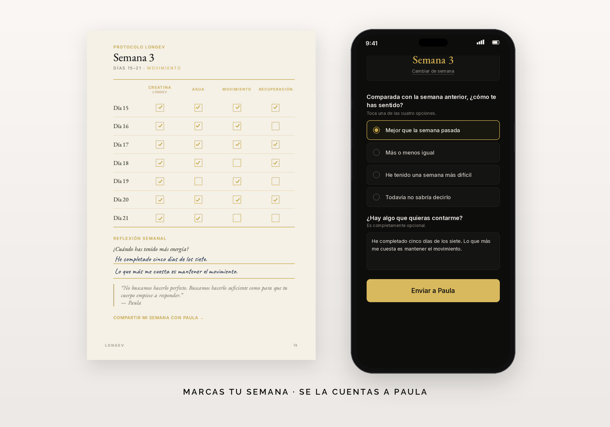 La Guía LONGEV junto al móvil: el registro diario del Protocolo